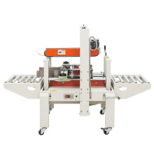 Carton sealing machine sealer with side conveyor tapping